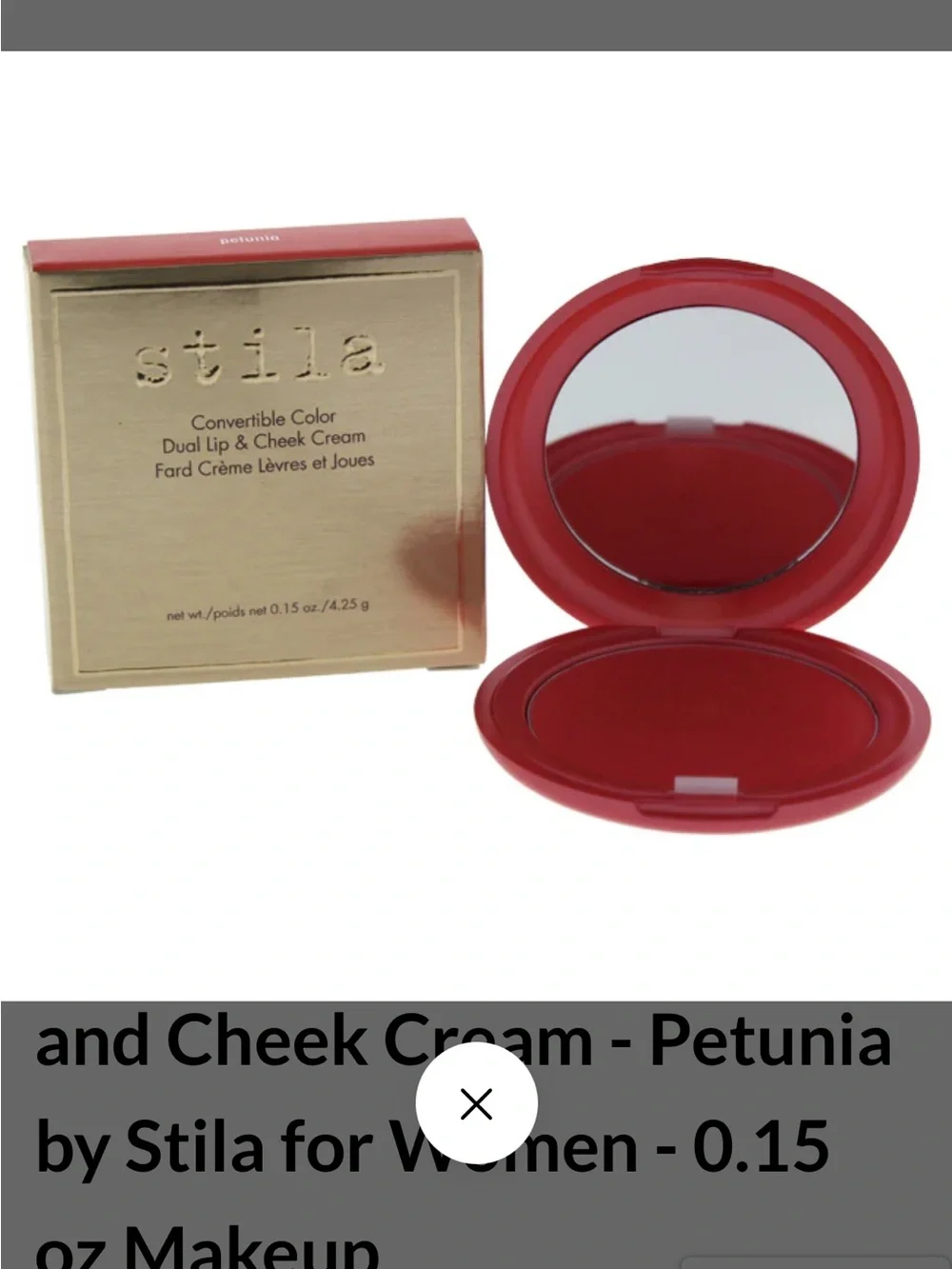Stila Convertible Color Dual Lip & Cheek Cream — Petunia Pink Coral